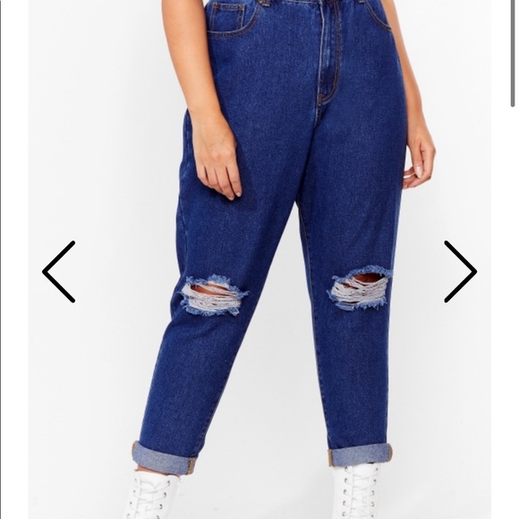 High Waisted Nasty Gal light wash jeans - Picture 3 of 6